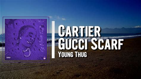 gucci cartier scarf|Cartier Gucci scarf young thug.